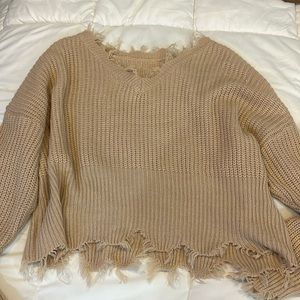 Fringe sweater